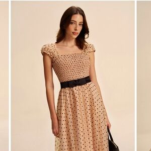 Elegant Polka Dot Dress